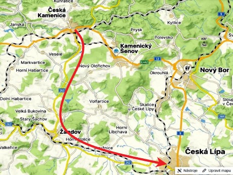 35 silnice 263- Kamenice - C. Lípa