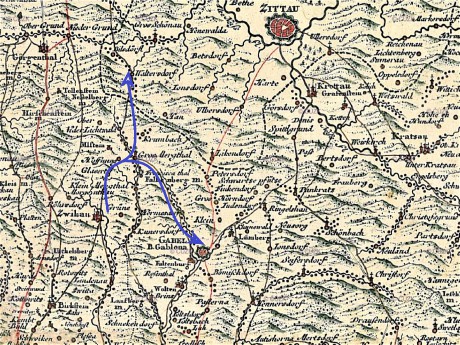 obr. 2-Kauferova mapa-směr